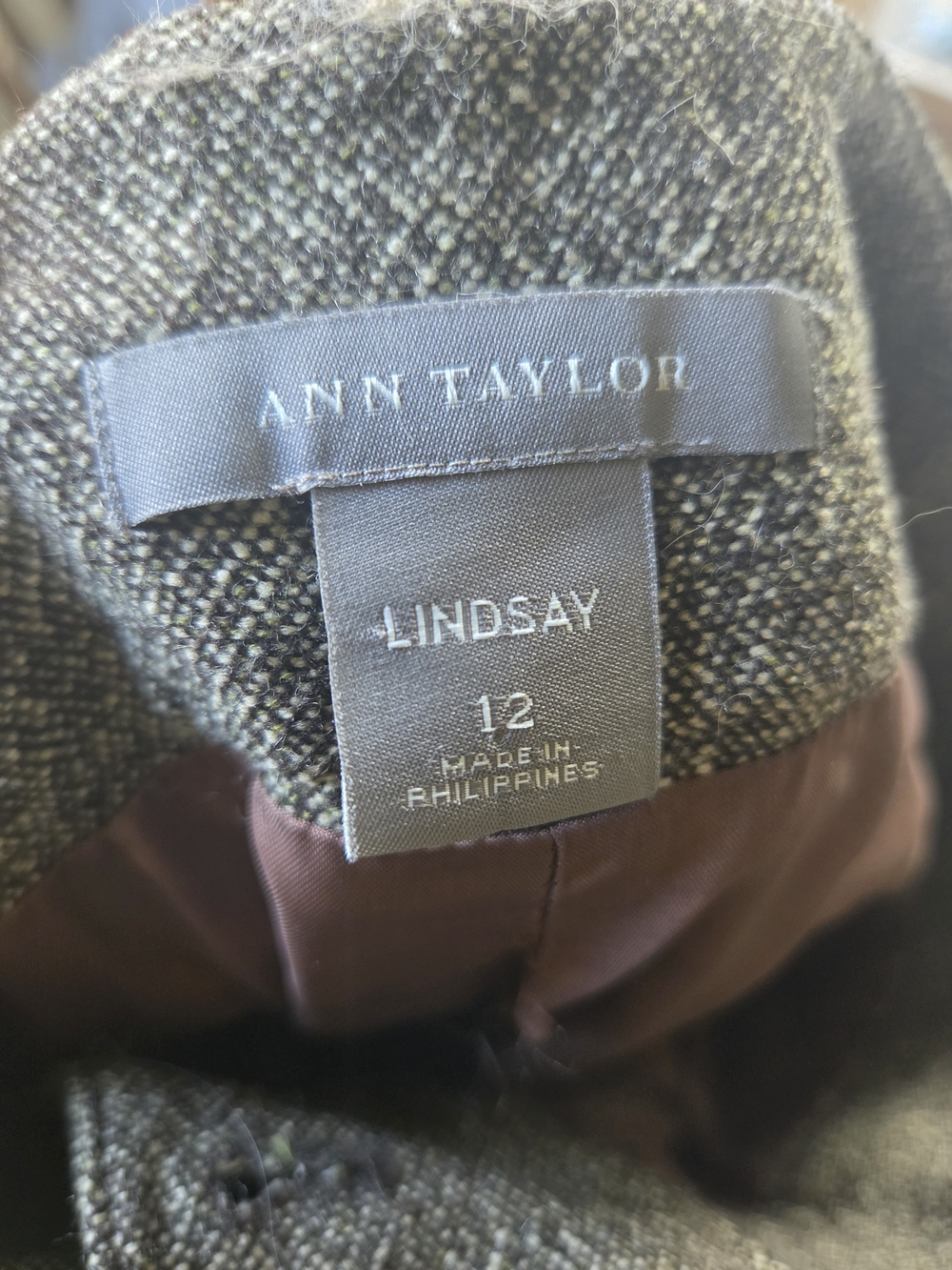 Ann Taylor Lindsay Women's Brown Wool Pants